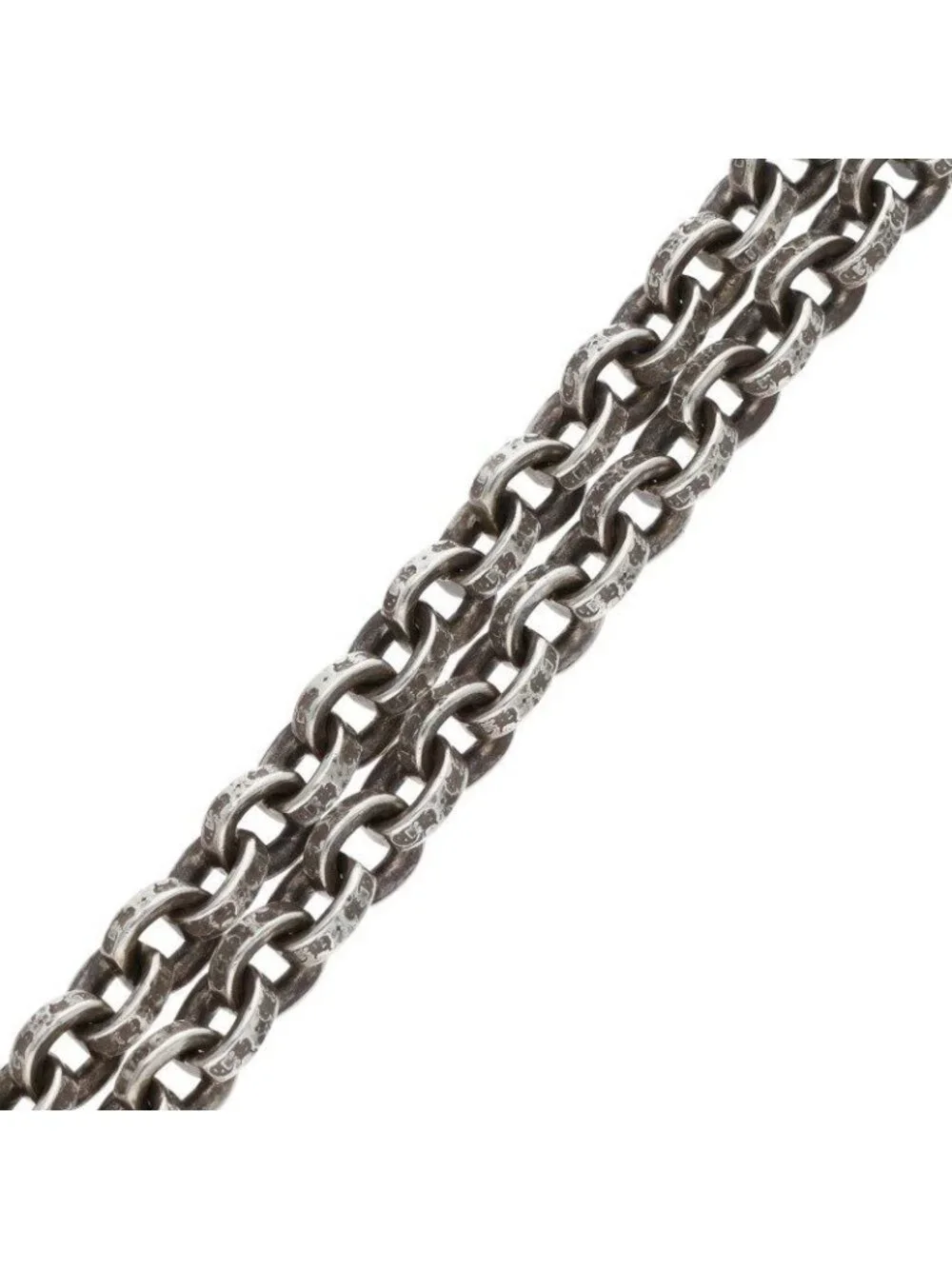 Chrome Hearts Paper Chain 18 Silver Necklace